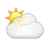 White Sun Behind Cloud
