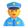Эмодзи Офицер полиции 👮 image - Microsoft 3D Fluent style