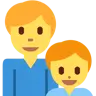Family: Man, Boy Emoji 👨‍👦 image - Twitter / X (Twemoji) style
