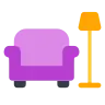 ソファとランプ Emoji 🛋 image - Tossface style