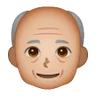Old Man: Medium-Light Skin Tone Emoji 👴🏼 image - Samsung style