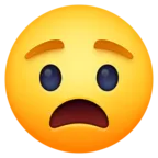 Zdenerwowana Twarz Emoji 😧 image - Facebook Meta style