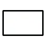 White Rectangle ▭ image - OpenMoji style