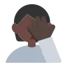 Person Facepalming: Dark Skin Tone Emoji 🤦🏿 image - Tossface style