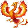 Phoenix Emoji 🐦‍🔥 image - WhatsApp style