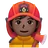 Firefighter: Dark Skin Tone
