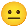 ニュートラルフェイス Emoji 😐 image - Google Noto Color style