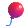 Balon Emoji 🎈 image - Microsoft 3D Fluent style