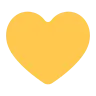 Yellow Heart Emoji 💛 image - Tossface style