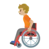 Person In Manual Wheelchair: Medium-Light Skin Tone Emoji 🧑🏼‍🦽 image - Google Noto Color style
