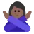 Woman Gesturing No: Medium-Dark Skin Tone