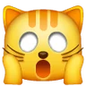 Face de chat lasse Emoji 🙀 image - Samsung style