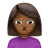 Woman Frowning: Medium-Dark Skin Tone