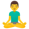 Man In Lotus Position Emoji 🧘‍♂️ image - Google Noto Color style