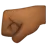 Left-Facing Fist: Medium-Dark Skin Tone