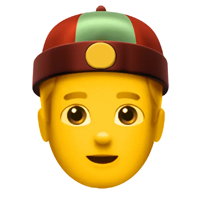 Мужчина в шапке гуань-пи-мао