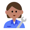 Mechanic: Medium Skin Tone Emoji 🧑🏽‍🔧 image - Tossface style