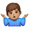 Man Shrugging: Medium Skin Tone Emoji 🤷🏽‍♂️ image - Samsung style