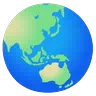 Emoji Earth Globe Asia-Australia 🌏 image - Google Noto Color Animated style