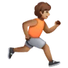 Person Running Facing Right: Medium Skin Tone Emoji 🏃🏽‍➡️ image - Samsung style