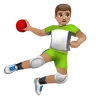 Man Playing Handball: Medium Skin Tone Emoji 🤾🏽‍♂️ image - WhatsApp style