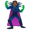 Supervillain: Medium-Dark Skin Tone Emoji 🦹🏾 image - Google Noto Color style