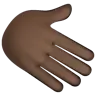 Rightwards Hand: Dark Skin Tone Emoji 🫱🏿 image - WhatsApp style