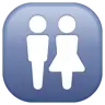 Restroom Emoji 🚻 image - WhatsApp style