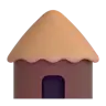 Emoji Capanna 🛖 image - Microsoft 3D Fluent style