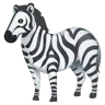 Zebra ใบหน้า Emoji 🦓 image - WhatsApp style