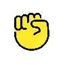 Emoji Pugno alzato ✊ image - OpenMoji style