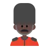 Man Guard: Dark Skin Tone Emoji 💂🏿‍♂️ image - Tossface style