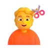 理发 Emoji 💇 image - Microsoft 3D Fluent style