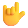 Je t'aime signe de la main Emoji 🤟 image - Microsoft 3D Fluent style