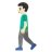Man Walking: Light Skin Tone