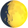 Wachsendes Gibbous-Mond-Symbol Emoji 🌔 image - Apple style