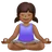 Woman In Lotus Position: Medium-Dark Skin Tone