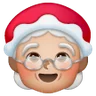 Mrs. Claus: Medium-Light Skin Tone Emoji 🤶🏼 image - Samsung style
