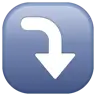 Right Arrow Curving Down Emoji ⤵ image - WhatsApp style