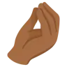 Pinched Fingers: Medium-Dark Skin Tone Emoji 🤌🏾 image - Google Noto Color style