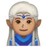 Man Elf: Medium Skin Tone Emoji 🧝🏽‍♂️ image - Samsung style