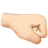 Right-Facing Fist: Light Skin Tone