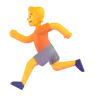 Person Running Emoji 🏃 image - Microsoft 3D Fluent style