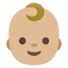 Baby: Medium-Light Skin Tone Emoji 👶🏼 image - Google Noto Color style