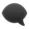 Linke Sprechblase Emoji 🗨 image - Apple style