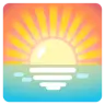 Emoji răsărit 🌅 image - Google Noto Color style