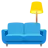 Couch And Lamp