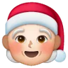 Mx Claus: Light Skin Tone Emoji 🧑🏻‍🎄 image - Samsung style