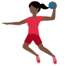 Woman Playing Handball: Dark Skin Tone Emoji 🤾🏿‍♀️ image - Twitter / X (Twemoji) style