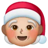 Mx Claus: Medium-Light Skin Tone Emoji 🧑🏼‍🎄 image - Samsung style